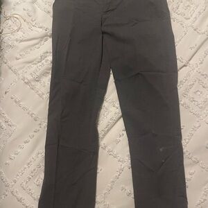 Uniqlo grey airism cropped dress pants